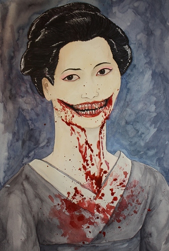 kuchisake-onna-painting