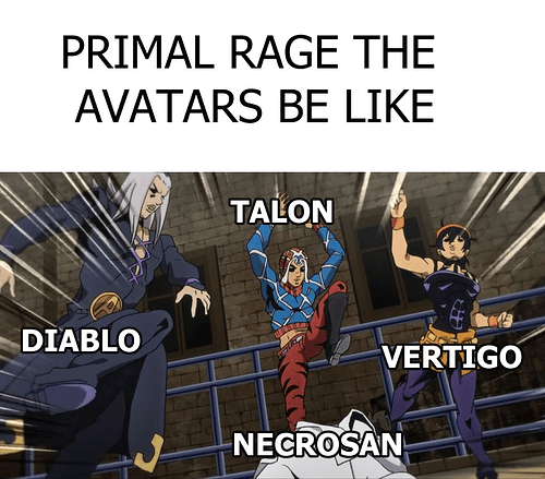 primal rage the avatars memke